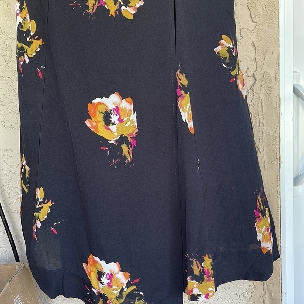 HP 🔥 A.L.C. Lucia Dress,A-line,Floral Print,Silk Cold Shoulder,NWT,Size 6 - Picture 7 of 13